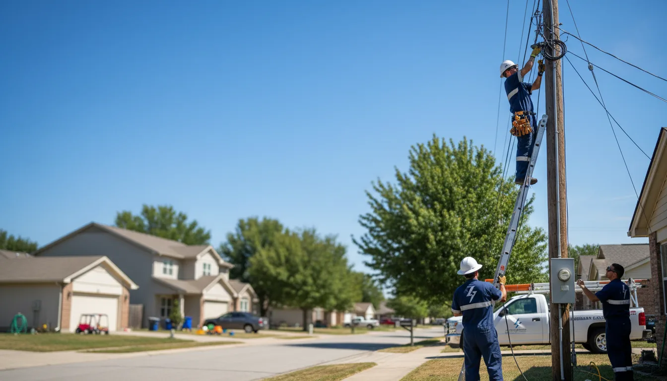 Residential electrician providing installation services in Geigertown, PA